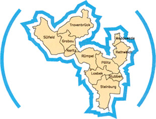 Schematische Karte Region Sülfeld / Steinburg